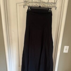 Abercrombie & Fitch Strapless Linen Black A-Line Dress